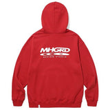 mahagrid (マハグリッド)     DISC LOGO HOODIE RED(MG2CFMM421A)
