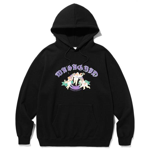 mahagrid (マハグリッド)     ANGELS HOODIE BLACK(MG2CFMM419A)