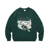 mahagrid (マハグリッド)     LANDSCAPE SWEATSHIRT GREEN(MG2CFMM453A)
