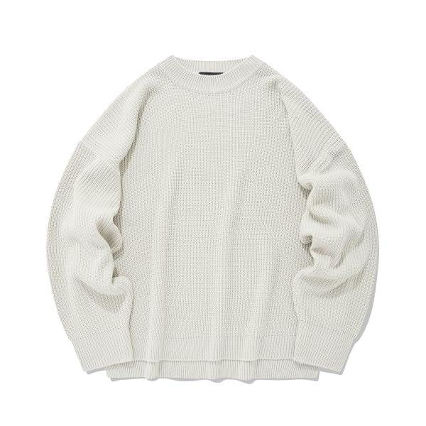 セイントペイン(SAINTPAIN)    SP OVERSIZE SIDE SLITS KNIT-IVORY