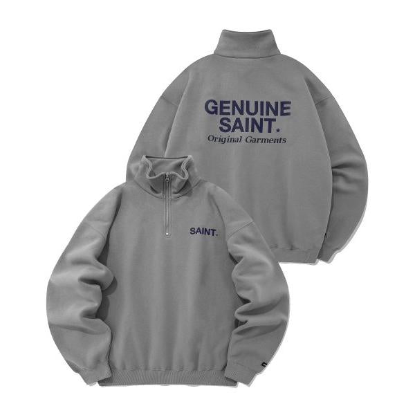 セイントペイン(SAINTPAIN)    SP G.SAINT HALF ZIP-GRAY