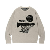 mahagrid (マハグリッド)     MGD BASKET KNIT SWEATER BEIGE(MG2CFMK622A)