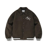 セイントペイン(SAINTPAIN) SP CORDUROY VARSITY JACKET-BROWN