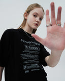 NCOVER(エンカバー)NCOVER PLANET TEXT TSHIRT-BLACK