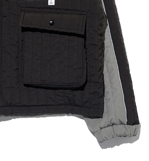 オベルー(OVERR) ESSAY.5 STRIPE QUILTING JACKET