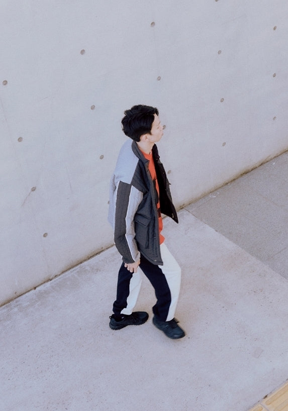 オベルー(OVERR) ESSAY.5 STRIPE QUILTING JACKET