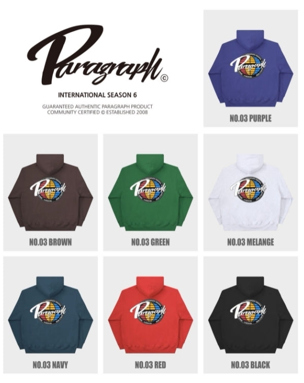 Paragraph ( パラグラフ )  21F/W GLOBE HOODIE No.3
