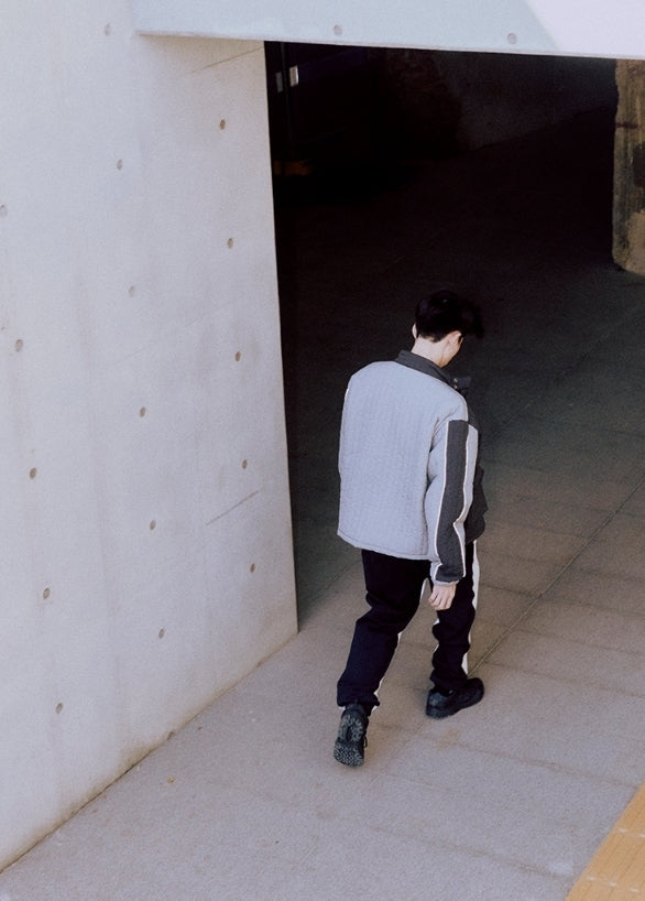オベルー(OVERR) ESSAY.5 STRIPE QUILTING JACKET