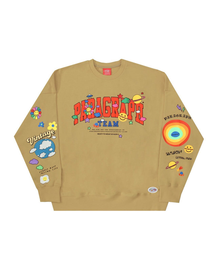 Paragraph ( パラグラフ )  21FW SMILE HAPPY SWEATSHIRT No.43