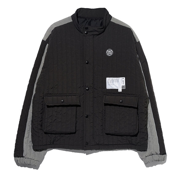 オベルー(OVERR) ESSAY.5 STRIPE QUILTING JACKET
