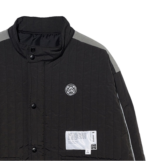 オベルー(OVERR) ESSAY.5 STRIPE QUILTING JACKET