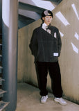 オベルー(OVERR) ESSAY.5 FLEECE ZIP-UP KHAKI JACKET