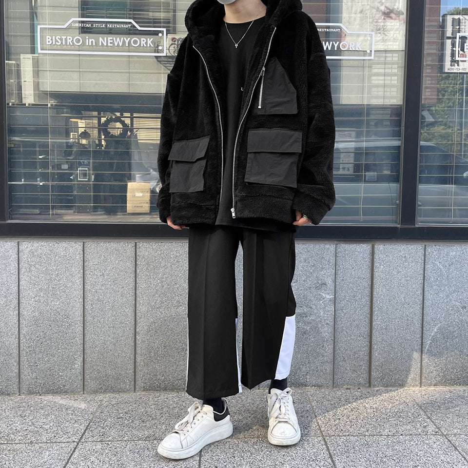 ランベルシオ(LANG VERSIO) 328  3Pocket Fleece Hooded Zip-Up