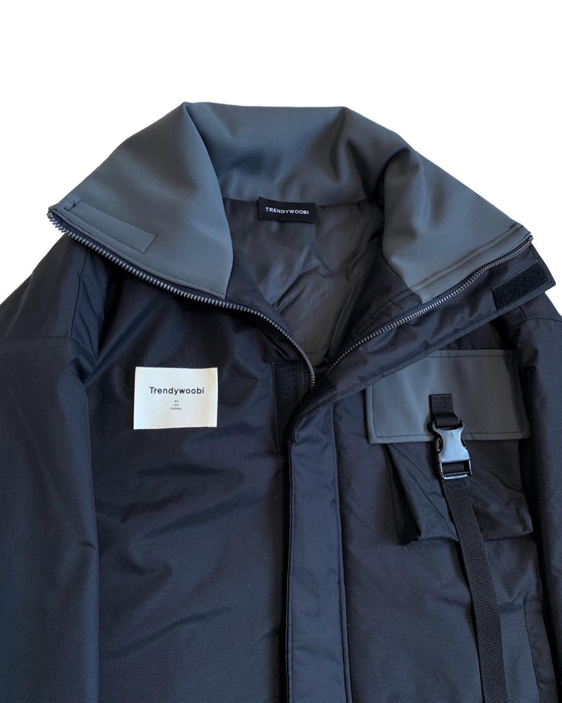 トレンディウビ(Trendywoobi) Unbalance Neck parka
