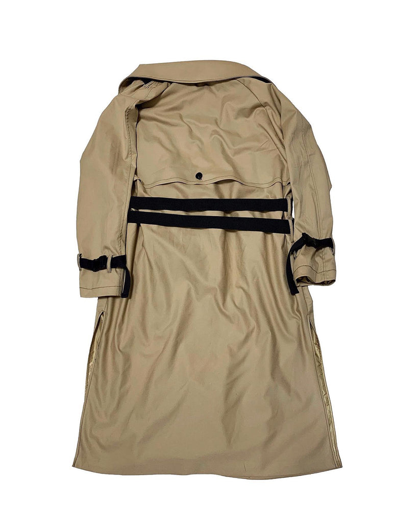トレンディウビ(Trendywoobi) brown 3rope strap trenchcoat