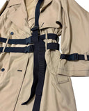 トレンディウビ(Trendywoobi) brown 3rope strap trenchcoat
