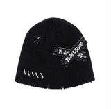 ブラックブロンド(BLACKBLOND) BBD Hand-stitched Graffiti Logo Beanie (Black)