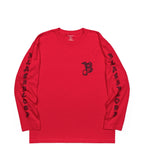 ブラックブロンド(BLACKBLOND) BBD Sketch Logo Long T-Shirt (Red)