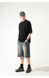 パーステップ(PERSTEP) Rain Slub Denim Half Pants 1種 JUSP4642