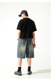 パーステップ(PERSTEP) Rain Slub Denim Half Pants 1種 JUSP4642