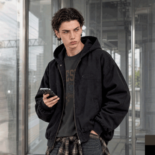 エズカートン(EZKATON) Rough Hoodie Jacket 2種 JIOT6964