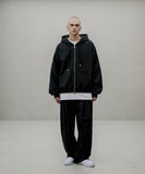 エズカートン(EZKATON) Inverted Crop Hood Zip-Up 1種 SHOT6659