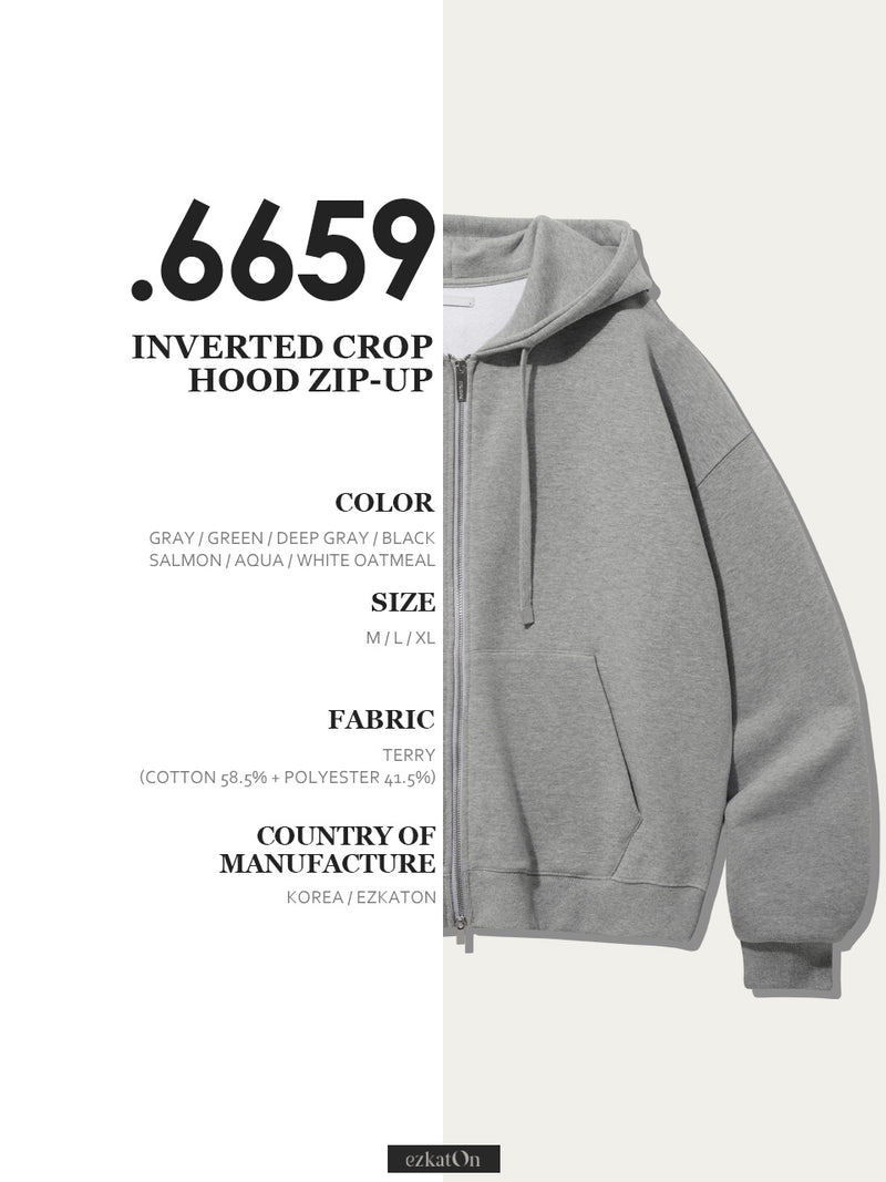 エズカートン(EZKATON) Inverted Crop Hood Zip-Up 1種 SHOT6659