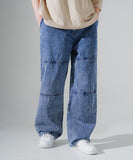 エズカートン(EZKATON) Bleach Washing Wide Denim Pants 1種 SHLP6708
