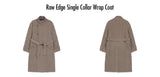 アジョバイアジョ(AJOBYAJO) Raw Edge Single Collar Wrap Coat 1種