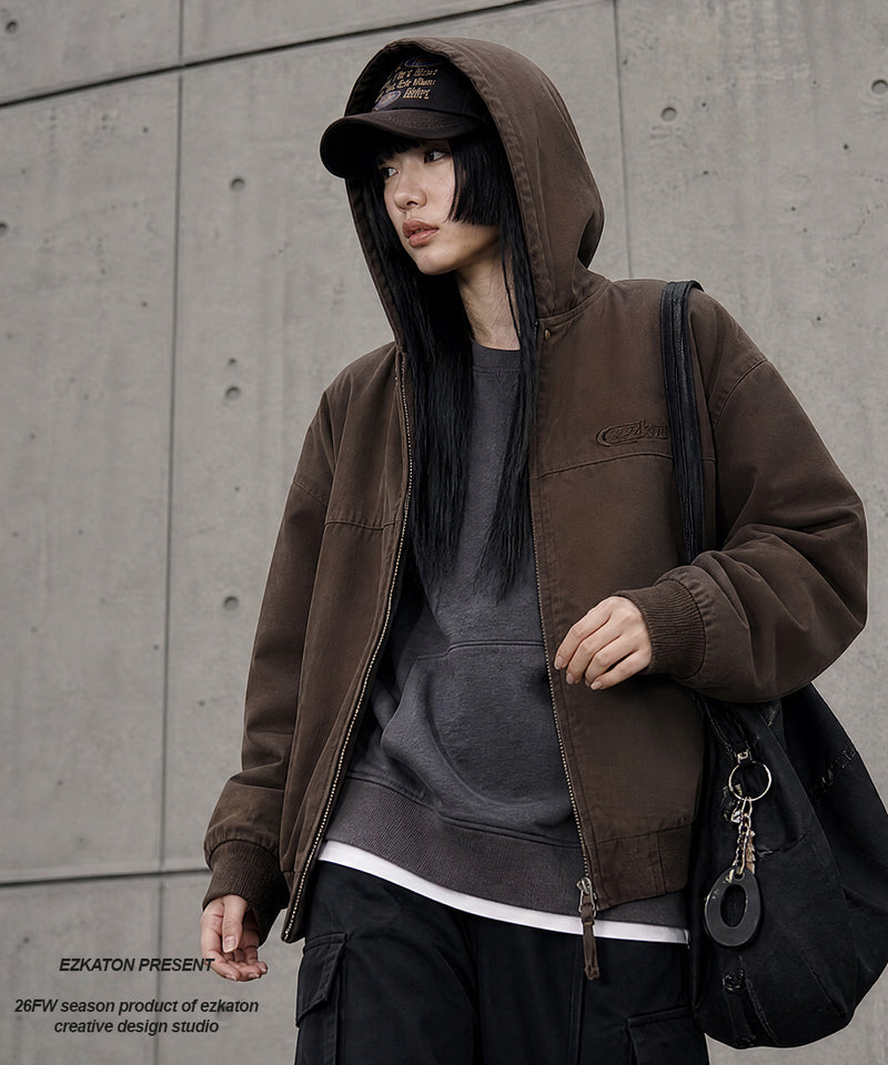 エズカートン(EZKATON) Rough Hoodie Jacket 2種 JIOT6964