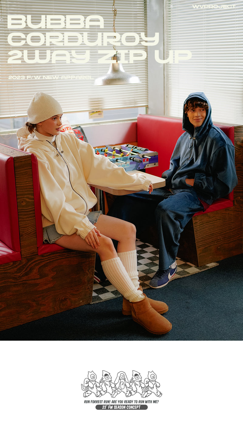 ダブルユーブイプロジェクト(WV PROJECT) Bubba Corduroy 2Way Zip Up 4種 JJOT7691