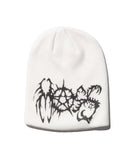 マスノウン(MASSNOUN)  PENTAGRAM SHORT BEANIE MWHAC001-wh