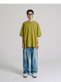 ジェモッ(JEMUT) Ice Two Tuck Washing Wide Denim Pants 1種 SOLP2485