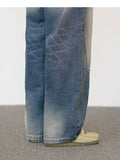 ジェモッ(JEMUT) Hold Double Knee Wide Denim Pants 1種 SOLP2580