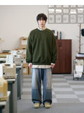 ジェモッ(JEMUT) Hold Double Knee Wide Denim Pants 1種 SOLP2580