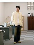 ジェモッ(JEMUT) Yellow Washing Double Knee Denim Pants 1種 SOLP2588