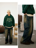 ジェモッ(JEMUT) Yellow Washing Double Knee Denim Pants 1種 SOLP2588