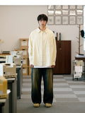 ジェモッ(JEMUT) Yellow Washing Double Knee Denim Pants 1種 SOLP2588