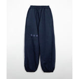 MYDEEPBLUEMEMORIES(マイディープブルーメモリーズ) Symbol Logo Sweat Pants in Navy