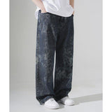 EZKATON (エズカートン) Stain Denim Pants Blue KMLP6709