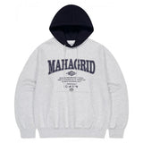 mahagrid (マハグリッド) BASIC COLOR BLOCK HOODIE LIGHT GREY(MG2EFMM421A)