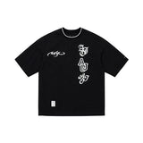 アジョバイアジョ(AJOBYAJO)  [PBA] Total Logo Nylon T-Shirt [BLACK]