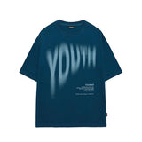 Odd Studio (オッドスタジオ) Youth Blur Oversized Fit T-Shirt - navy