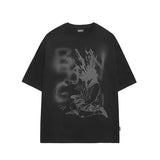 Odd Studio (オッドスタジオ) Bang Graphic Oversized Fit T-Shirt - black