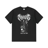 mahagrid (マハグリッド) SKELETON GOTH LOGO TEE BLACK(MG2EMMT513A)