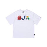 アジョバイアジョ(AJOBYAJO) [PBA] AJO Pictogram Nylon Applique T-Shirt [WHITE]