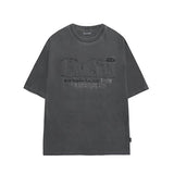 Odd Studio (オッドスタジオ) ODSD Pigment Damage T-shirt - light charcoal