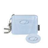 Odd Studio (オッドスタジオ) Odd Signature Glossy Padded Mini Chain Bag - SKY BLUE