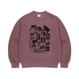 mahagrid (マハグリッド) CAT COLLAGE SWEATSHIRT PINK(MG2EFMM456A)