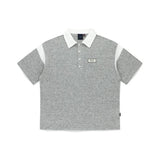 ROMANTIC CROWN(ロマンティック クラウン) 4 BUTTON CLASSIC POLO SHIRT_GREY